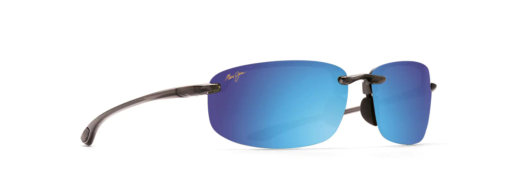 MJ126 MAUI JIM HO'OKIPA READER B807-1115 64 TRANSLUCENT SMOKE GREY / BLUE HAWAII