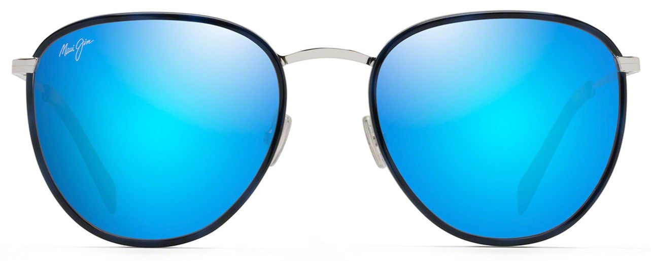 MJ480 MAUI JIM NONI B854-03 54 NAVY WITH SILVER / BLUE HAWAII – A