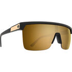 SY044 SPY FLYNN 5050 6700000000047 134 25TH ANNIV BLACK GOLD MATTE / HD PLUS BRONZE WITH GOLD SPECTRA MIRRORED