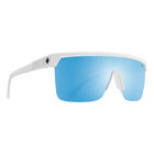 SY047 SPY FLYNN 5050 6700000000183 134 MATTE WHITE  HAPPY BOOST BRONZE WITH ICE BLUE SPECTRA MIRRORED POLARIZED