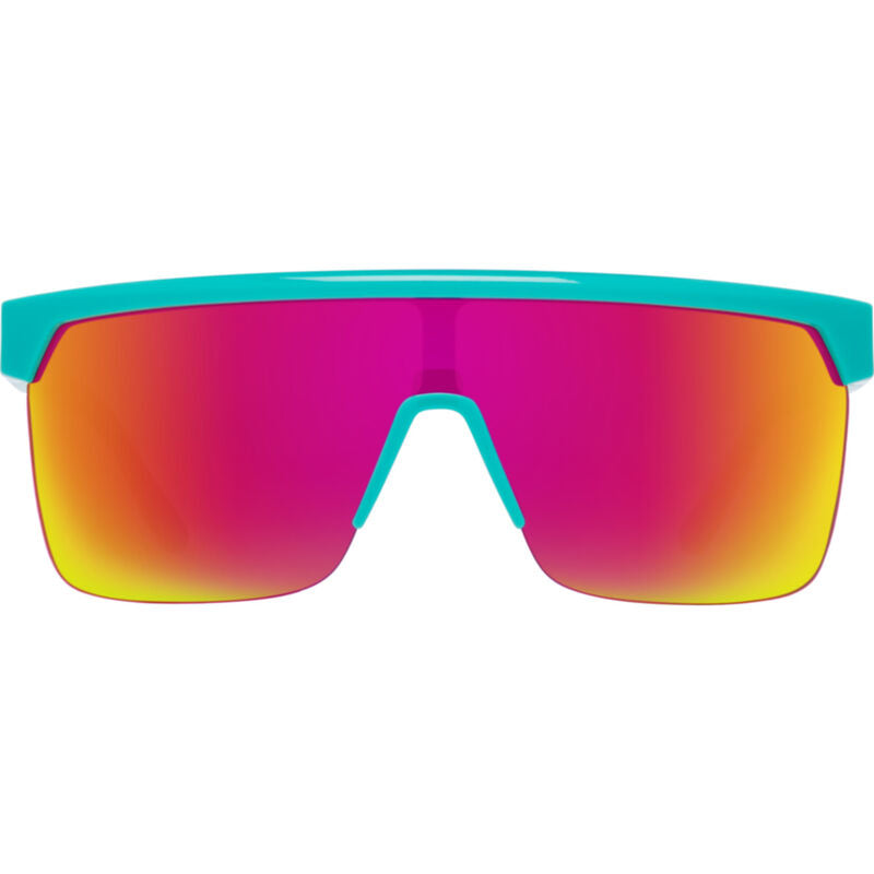 SY041 SPY FLYNN 5050 6700000000046 134 TEAL / HD PLUS GREY GREEN WITH PINK SPECTRA MIRRORED