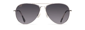 MJ109 MAUI JIM MAVERICKS GS264-17 61 SILVER / NEUTRAL GRAY