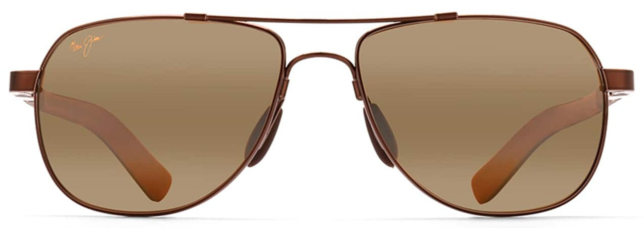 MJ327 MAUI JIM GUARDRAILS H327-23 58 METALLIC GLOSS COPPER / HCL