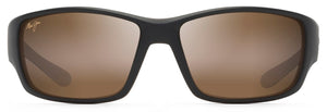 MJ403 MAUI JIM LOCAL KINE H810-25MC 61 MATTE DARK TRANSPARENT BROWN -TAN-CREAM / HCL BRONZE