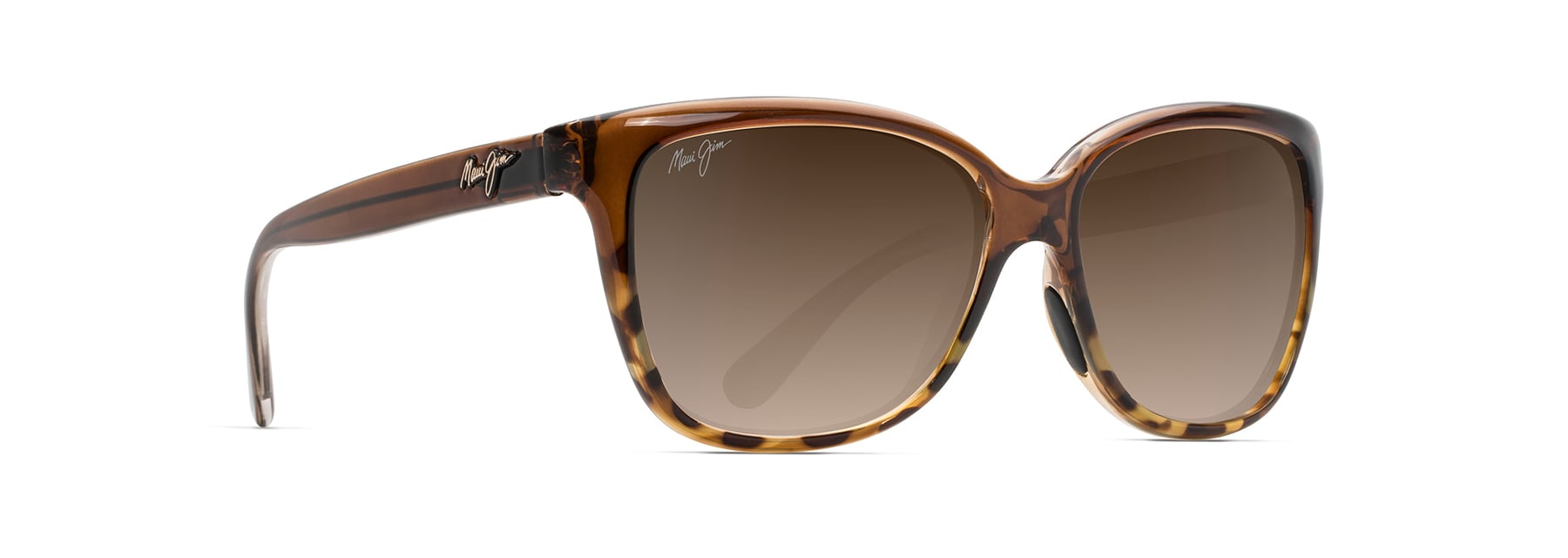 MJ344 MAUI JIM STARFISH HS744-01T 56 TRANSLUCENT CHOCOLATE WITH TORTOISE / HCL BRONZE