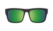 S15 SPY DISCORD 6700000000092 57 SOFT MATTE BLACK / HAPPY BRONZE WITH GREEN SPECTRA POLARIZED