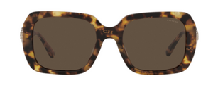 C101 COACH HC8329U 565973 53 DARK TORTOISE / DARK BROWN SOLID