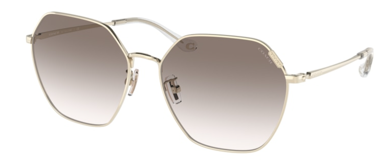 C127 COACH C7998 HC7132 90058G 58 GOLD / PURPLE GREY GRADIENT