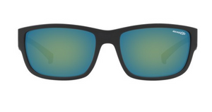 N05 ARNETTE BUSHWICK AN4256 01/8N 62 MATTE BLACK / GREEN EMERALD IRIDIUM