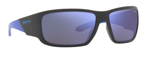 N10 ARNETTE DAKEN AN4296 122387 64 MATTE BLACK / DARK GREY MIRRORED WATER POLARIZED