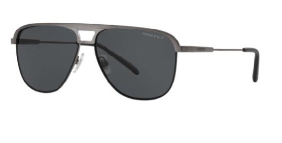 N12 ARNETTE HOLBOXX AN3082 731/81 57 GUNMETAL BRUSHED / GREY POLARIZED