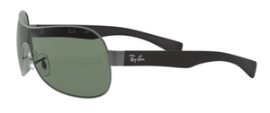 Z127  RAY-BAN  RB3471 004/71  132 GUNMETAL / DARK GREEN