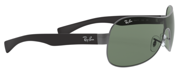 Z127  RAY-BAN  RB3471 004/71  132 GUNMETAL / DARK GREEN