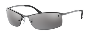 Z81  RAY-BAN RB3183 004/82  63 GUNMETAL / GREY MIRROR GRADIENT SILVER  POLARIZED