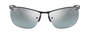 D56 RAY-BAN RB3542 002/5L 63 BLACK / BLUE MIRROR SILVER POLARIZED