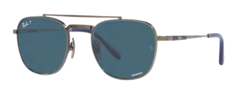 A118 RAY-BAN  FRANK II TITANIUM RB8258 314252 54 GUNMETAL / BLUE POLARIZED