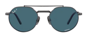 A116 RAY-BAN JACK II TITANIUM RB8265 314252 53 GUNMETAL / BLUE POLARIZED