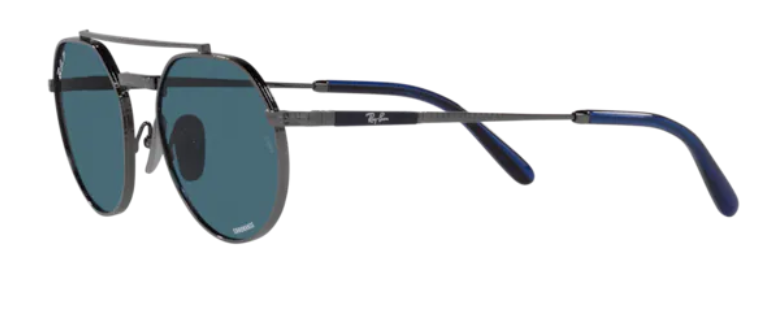 A116 RAY-BAN JACK II TITANIUM RB8265 314252 53 GUNMETAL / BLUE POLARIZED