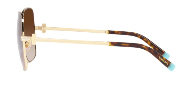 T18 TIFFANY TF3085 60213B 59 GOLD / GREY GRADIENT