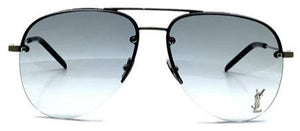 SL15 SAINT LAURENT CLASSIC SL 11M 005 59 SILVER / GREY