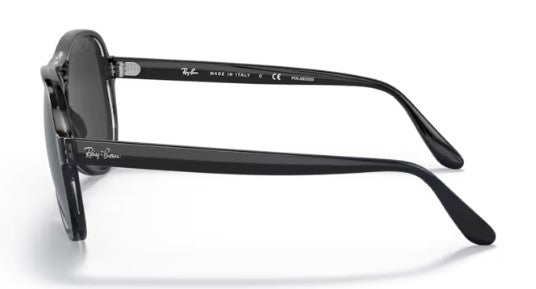 F292 RAY-BAN VAGABAND RB4355 654548 58 BLACK / CLASSIC BLACK POLARIZED