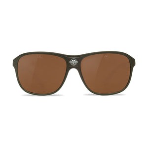 VUARNET THE DUDE 0003 - DARK MATTE KHAKI / BROWN LARGE - 000300062121 V121