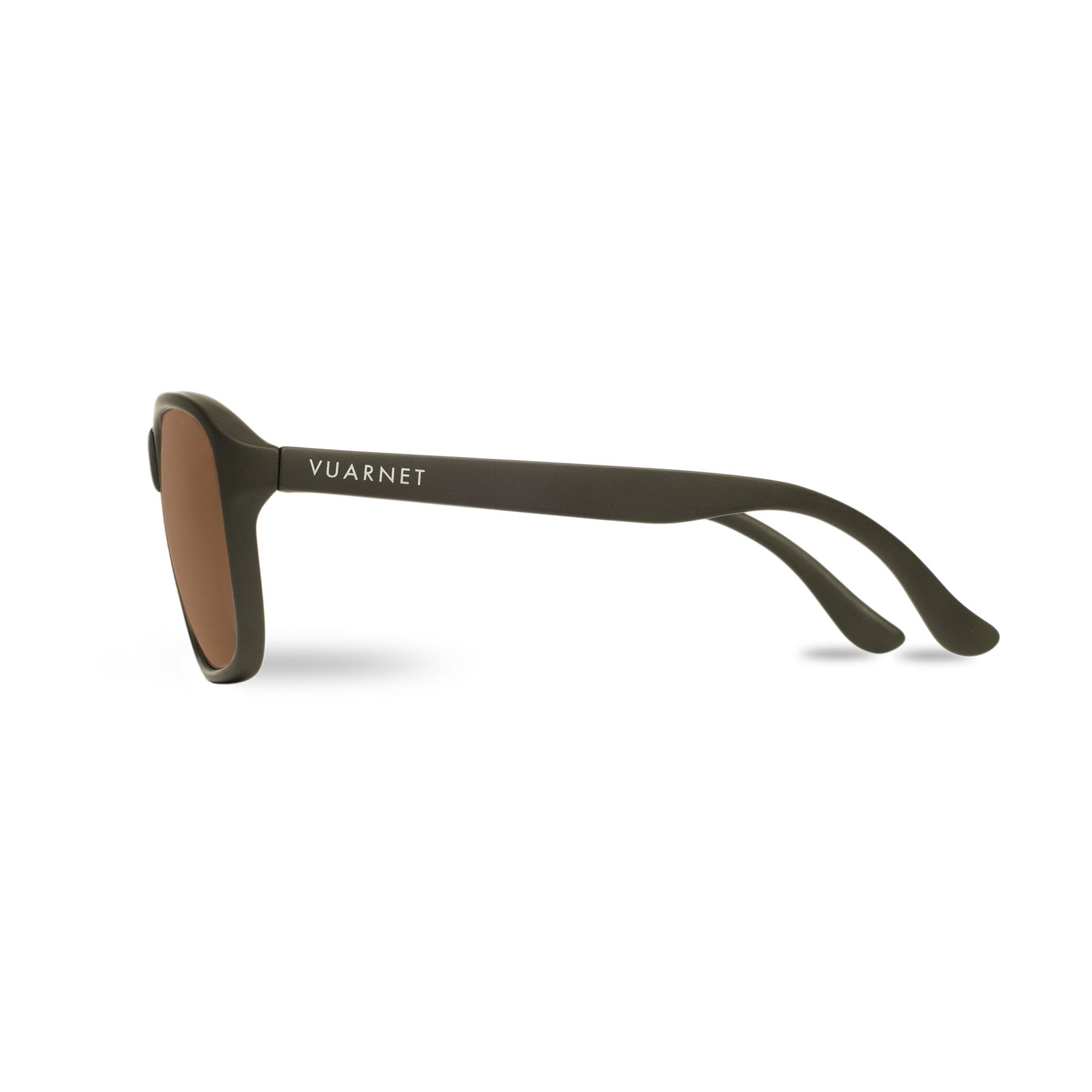 VUARNET THE DUDE 0003 - DARK MATTE KHAKI / BROWN LARGE - 000300062121 V121