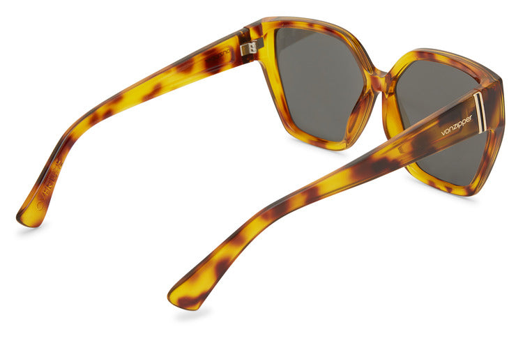 VZ123 VON ZIPPER OVERTURE AZJEY00102-PST 62 SPOTTED TORTOISE / VINTAGE GREY POLARIZED