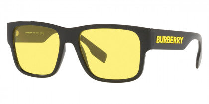 BB010 BURBERRY KNIGHT BE4358 300185 57 BLACK  YELLOW