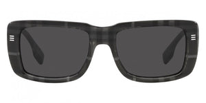 BB018 BURBERRY JARVIS BE4376U 380487 55 CHARCOAL CHECK  DARK GRAY