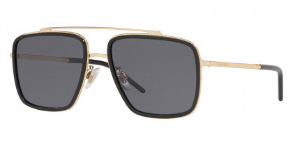 DG5 DOLCE & GABBANA DG2220 02/81 57  GOLD BLACK / LIGHT BROWN GRADIENT POLARIZED