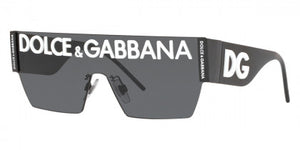 DG7 DOLCE & GABBANA GEOMETRIC TRANSPARENCY DG2233 01/87 43 BLACK / GREY