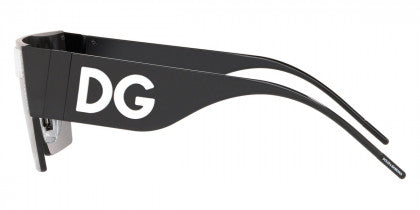 DG7 DOLCE & GABBANA GEOMETRIC TRANSPARENCY DG2233 01/87 43 BLACK / GREY