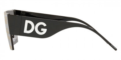 DG9 DOLCE & GABBANA DG2233 3277K1 43 BLACK - GRAY SILVER / GOLD GRAFFITI