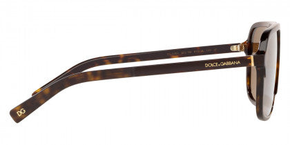DG1 DOLCE & GABBANA ANGEL DG4354 502/83 61 HAVANA / BROWN POLARIZED