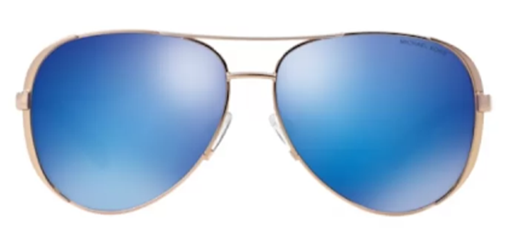 Michael Kors Blue Mirrored Chelsea Aviator Sunglasses Michael Kors Blue Mirrored Sunglasses for Women for sale | eBay main image 2