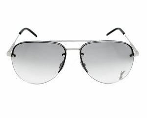 SL15 SAINT LAURENT CLASSIC SL 11M 005 59 SILVER / GREY