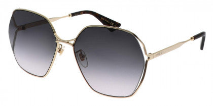 G128 GUCCI GG0818SA 001 63 GOLD / GREY