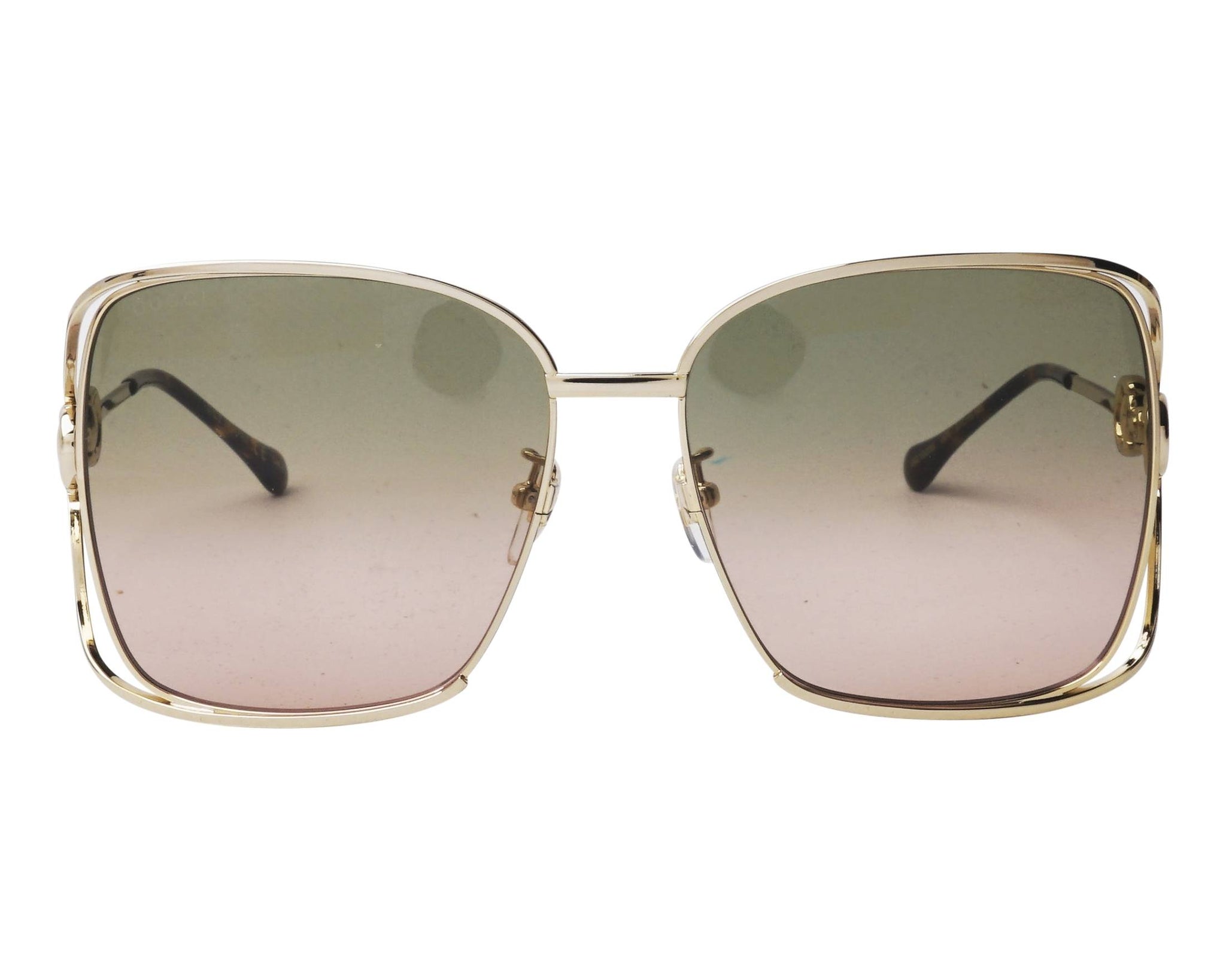 G111C  GUCCI GG1020S 001 61 GOLD / GREEN
