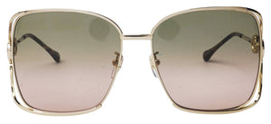 G111C  GUCCI GG1020S 001 61 GOLD / GREEN