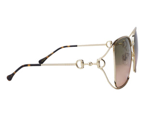 G111C  GUCCI GG1020S 001 61 GOLD / GREEN