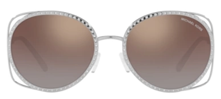 MK146 MICHAEL KORS RIALTO 1118B 11536K 57 SILVER / CARAMEL SILVER FLASH
