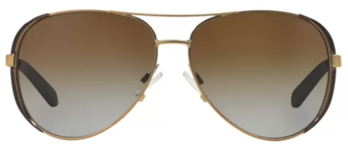 MK45 MICHAEL KORS CHELSEA 5004 1014T5 59 GOLD DARK CHOCOLATE BROWN / BROWN GRADIENT POLARIZED