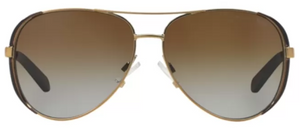 MK45 MICHAEL KORS CHELSEA 5004 1014T5 59 GOLD DARK CHOCOLATE BROWN / BROWN GRADIENT POLARIZED