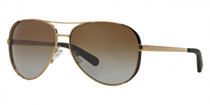 MK45 MICHAEL KORS CHELSEA 5004 1014T5 59 GOLD DARK CHOCOLATE BROWN / BROWN GRADIENT POLARIZED