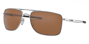 OK04 OAKLEY GAUGE 8 OO4124 412409 62 POLISHED CHROME / PRIZM TUNGSTEN POLARIZED