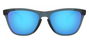 R147 OAKLEY FROGSKINS OO9013 9013F6 55 CRYSTAL BLACK / PRIZM SAPPHIRE IRIDIUM POLARIZED