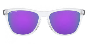 L81 OAKLEY FROGSKINS OO9013 9013H7 55 POLISHED CLEAR / PRIZM VIOLET
