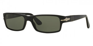 PO1 PERSOL PO2747S 95/48 57 BLACK / CRYSTAL GREEN POLARIZED