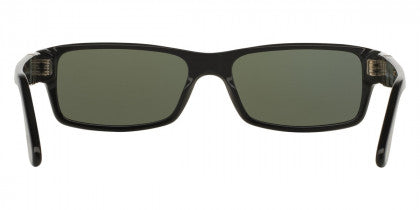 PO1 PERSOL PO2747S 95/48 57 BLACK / CRYSTAL GREEN POLARIZED